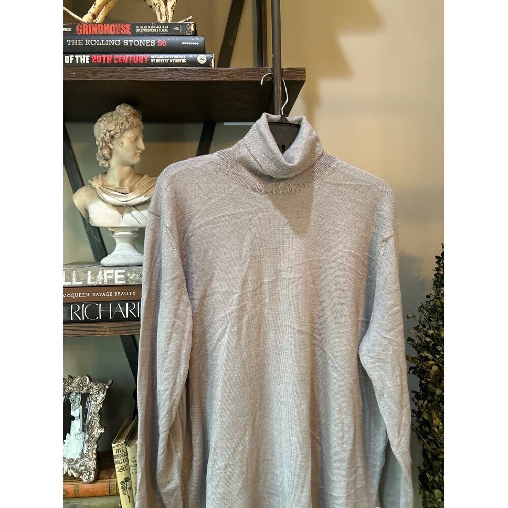 Bugatchi Super Merino Solid Turtleneck Sweater Ce… - image 4